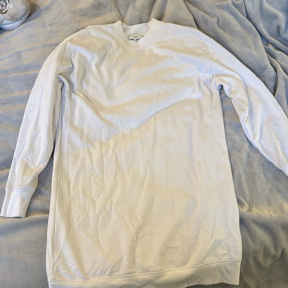 Vince white sweatshirt dress size XS